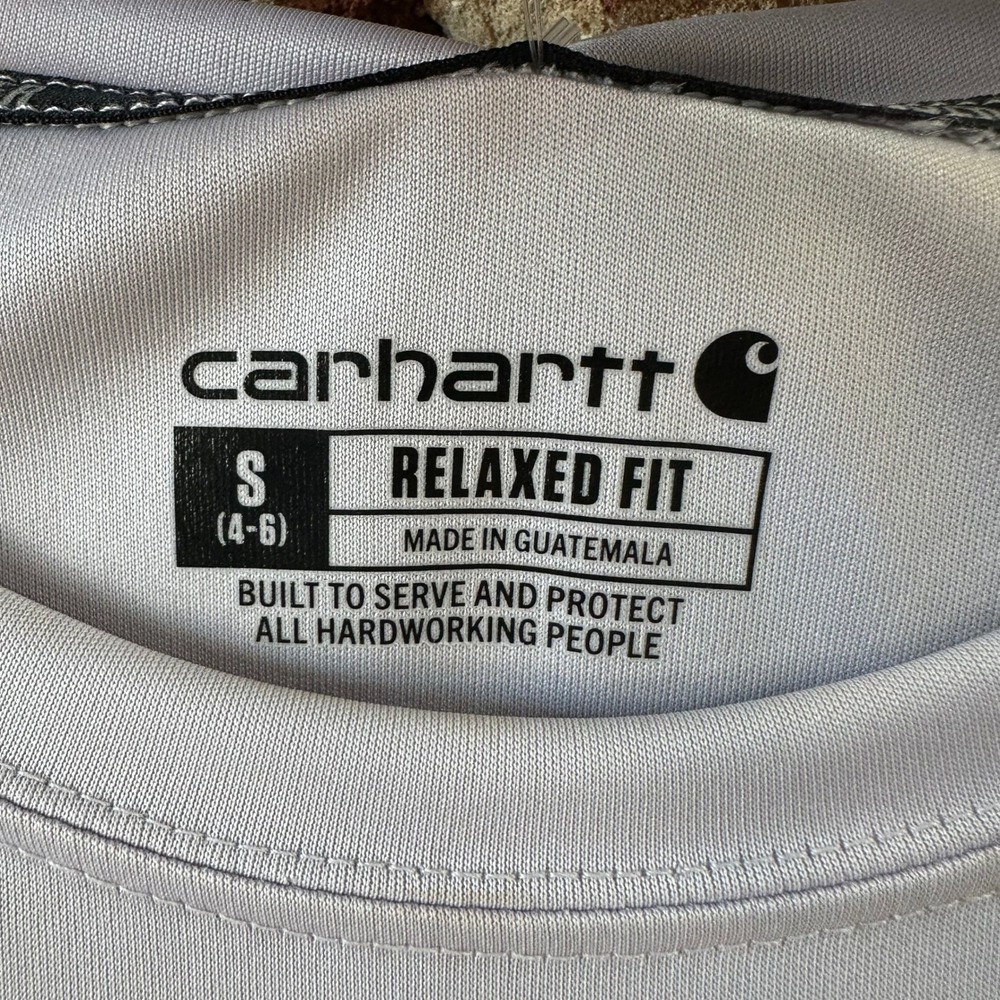 Carhartt Force Sun Defender Long Sleeve T Shirt Women's Size Small purple - Picture 3 of 12